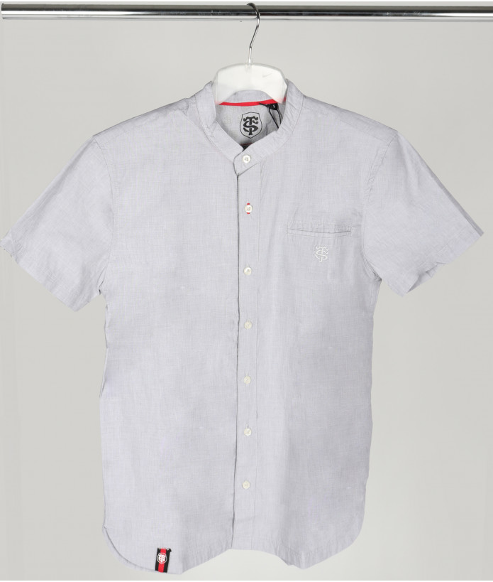 Chemise Homme Col Mao Chambray Stade Toulousain 1