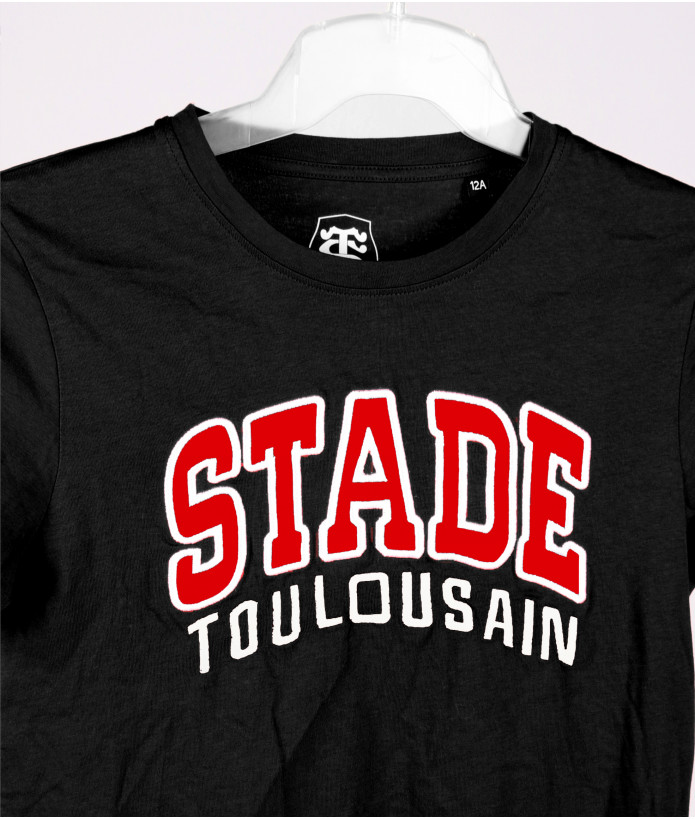 T-shirt Enfant Varsity College Stade Toulousain noir 2